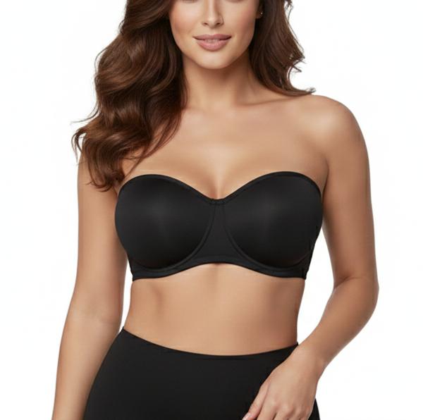 Bandeau Secreto Negro | Sujetador Strapless Clásico | MUSE