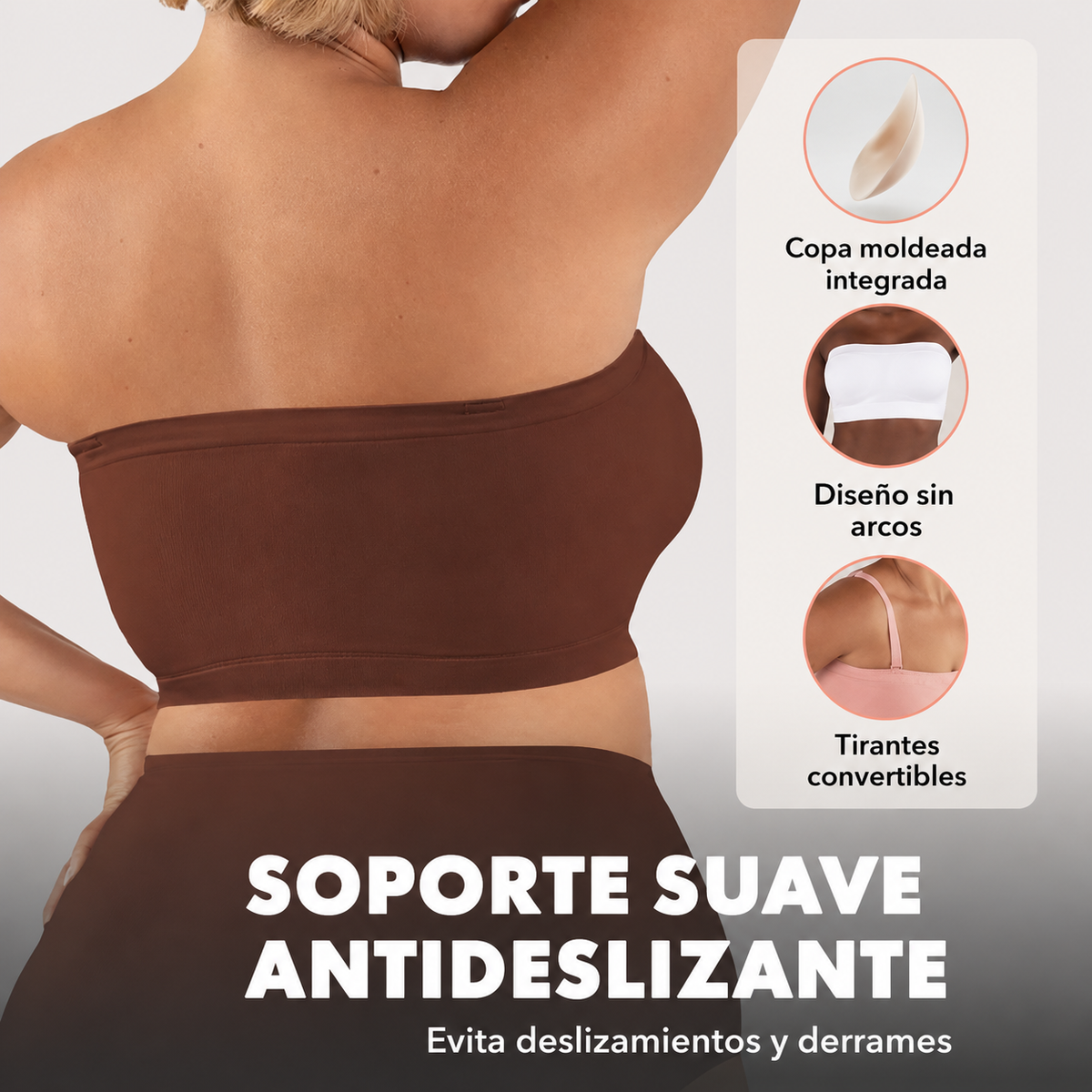 Sujetador Convertible Strapless True Kind | MUSE